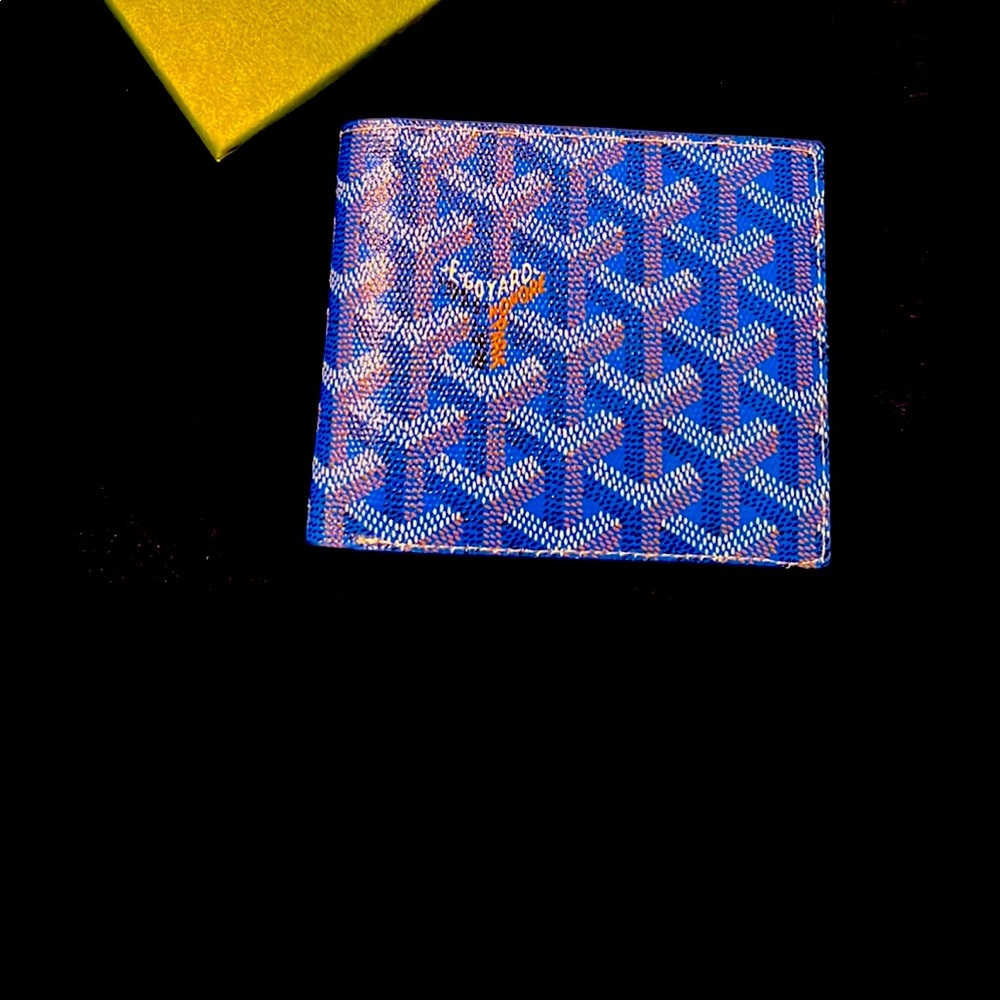 Blue Goyard wallet